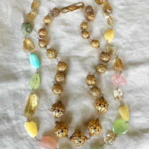 Eastern Gold Vermeil Bead Necklace