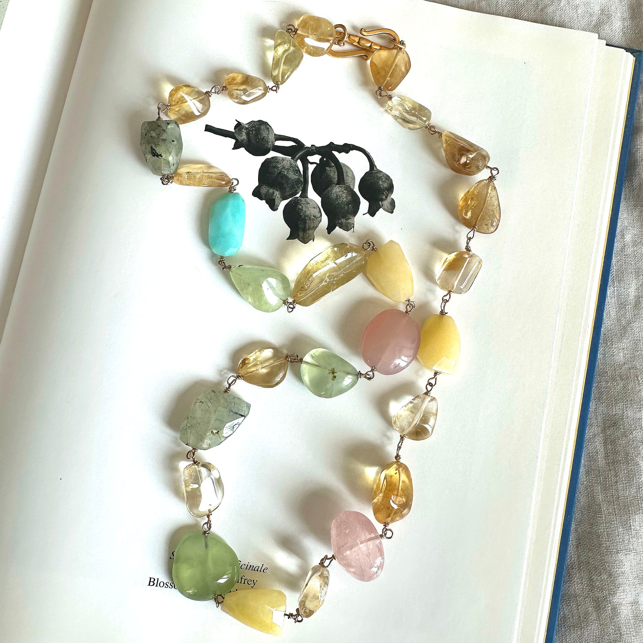 Mixed Semi-Precious Beaded Necklace
