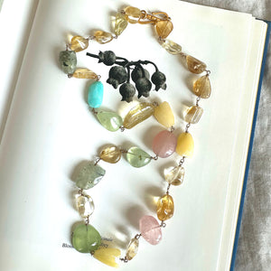 Mixed Semi-Precious Beaded Necklace
