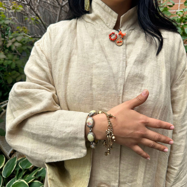 Vintage Lovers Charm Bracelet