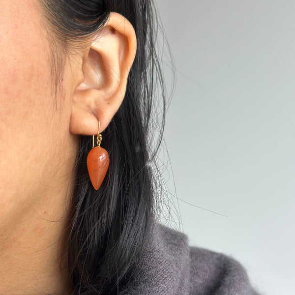 Carnelian Drop Earrings