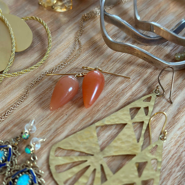 Carnelian Drop Earrings