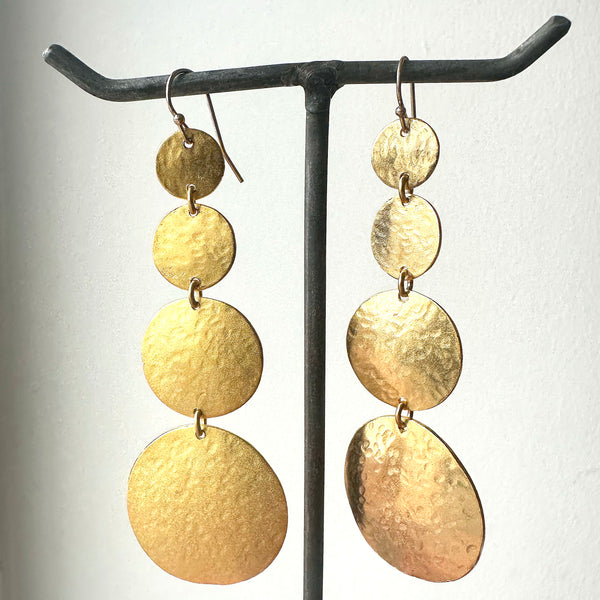 Golden Disc Earrings