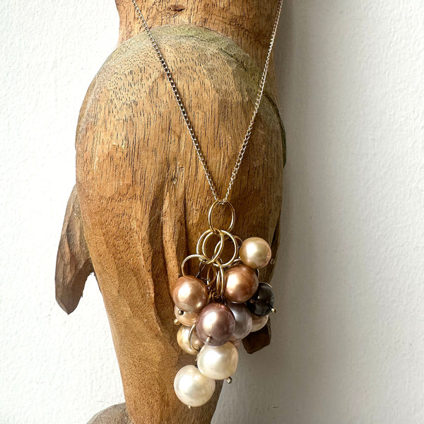 Freshwater Pearl Cluster Chain
