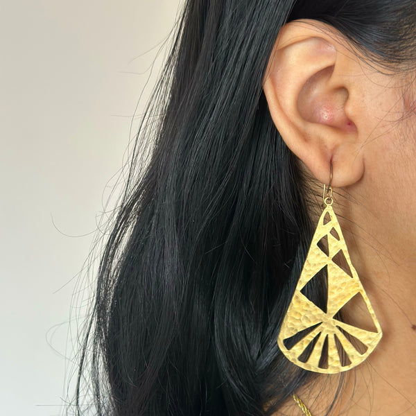 Peruvian Triangular Earrings