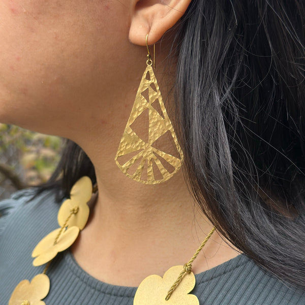 Peruvian Triangular Earrings