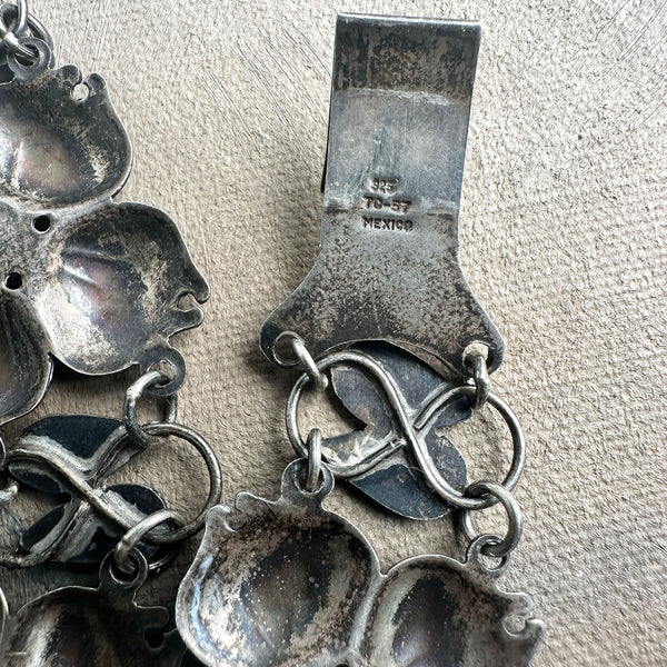 Mexican Flower Necklace - Sterling Silver