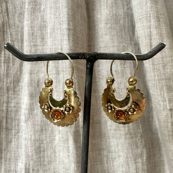 Vintage Gold Vermeil Hoops