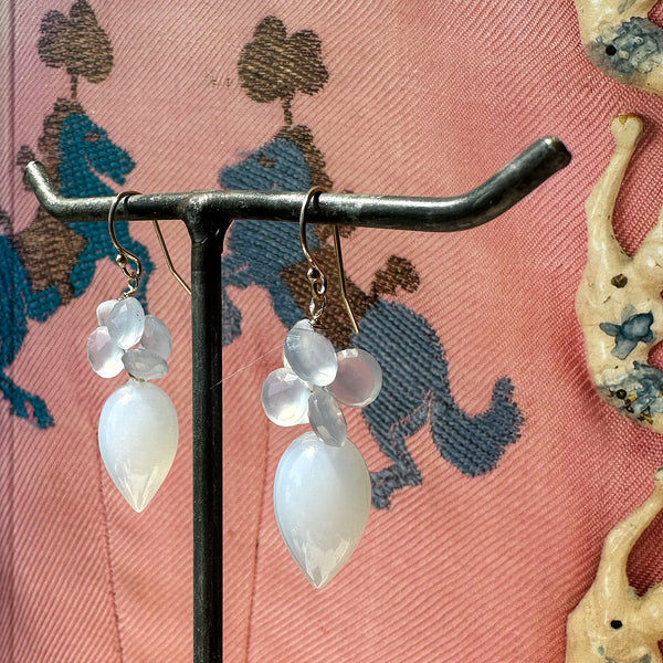 Opaque Chalcedony Earrings