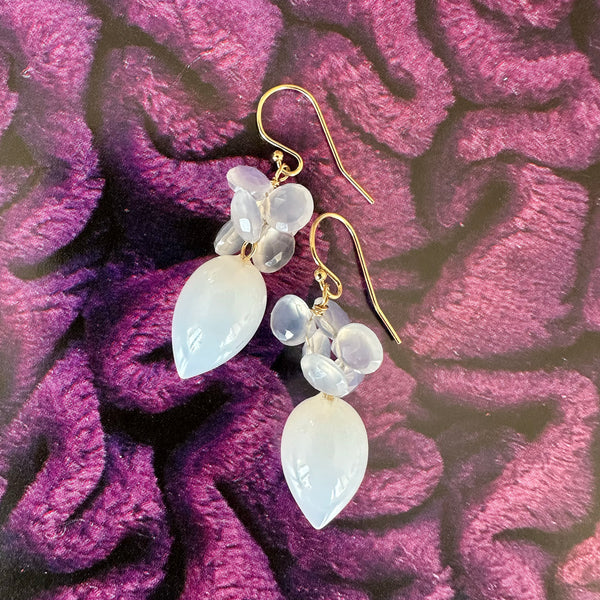 Opaque Chalcedony Earrings