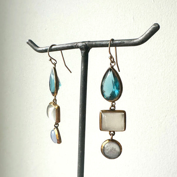 Blue Topaz Triple Drops