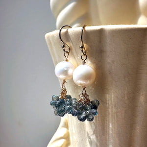 Diamond Freshwater Pearl Earrings
