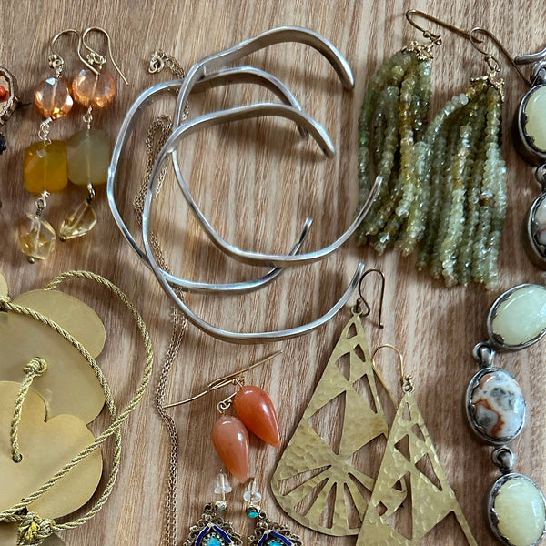 Vintage Sterling Wave Bracelet Trio