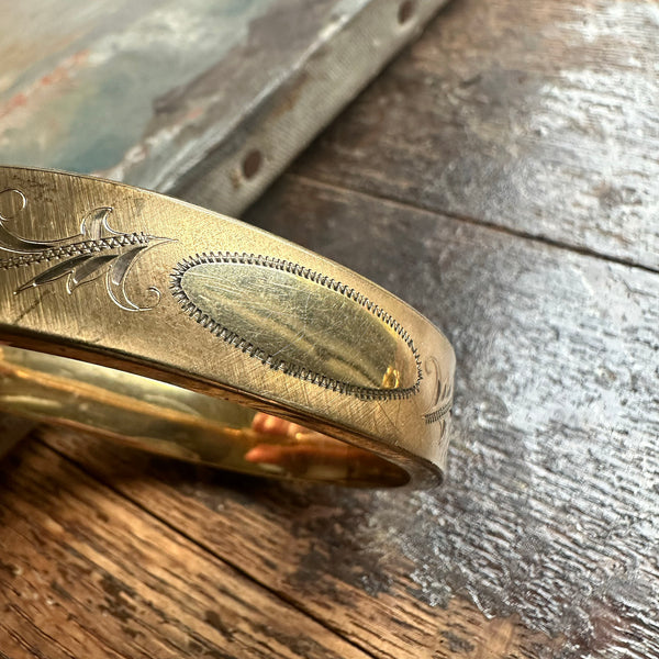 Victorian Oval Engraving Bracelet