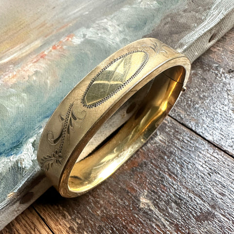 Victorian Oval Engraving Bracelet