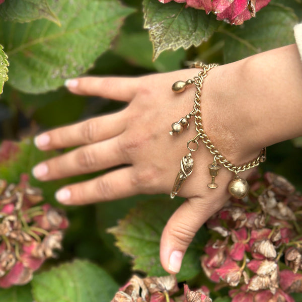 Vintage Lovers Charm Bracelet