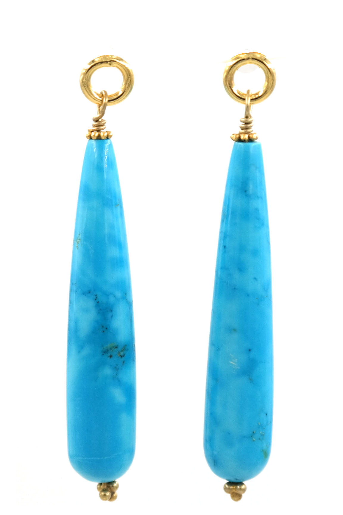 Long Turquoise Drop Earrings