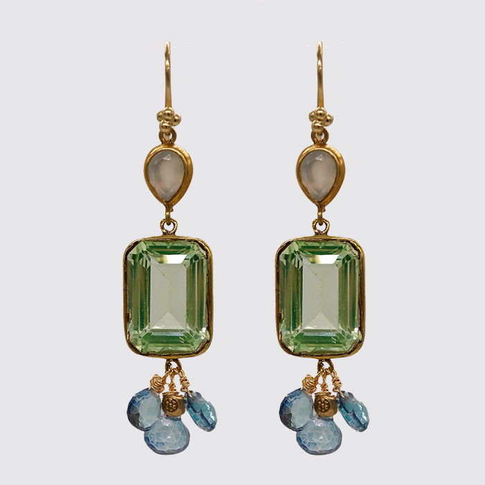 Dangle Gemstone Earring