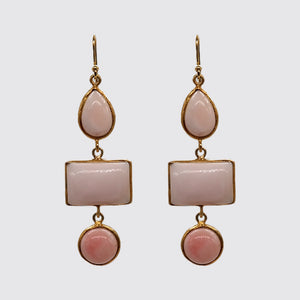Pink Opal Earrings