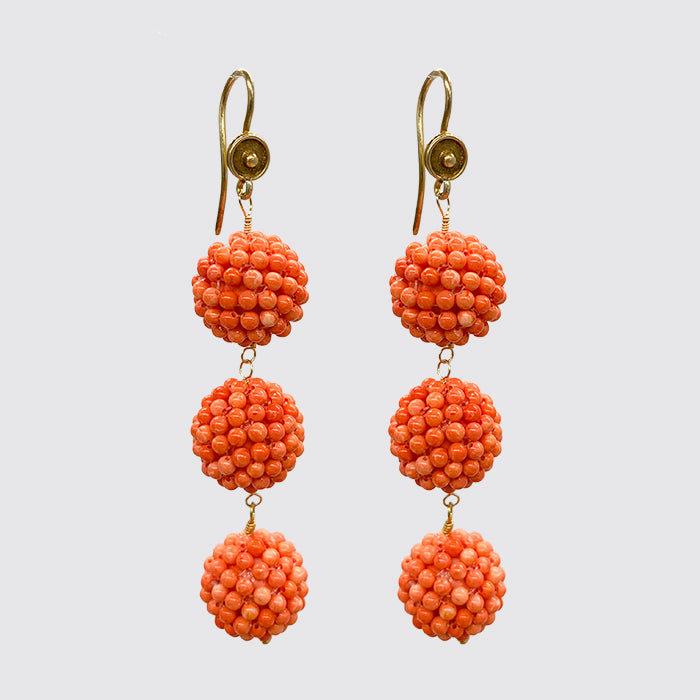 Coral Dangle Earring