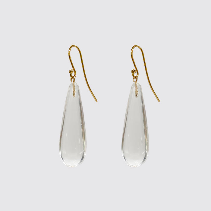 Rock Crystal Drop Earring