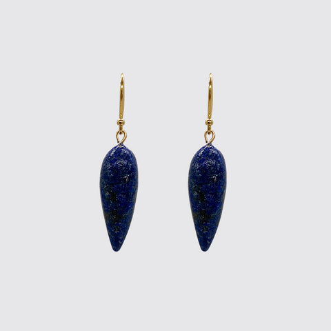 Small Lapis Tear Drop Earring