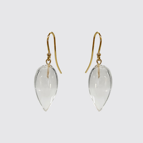 Rock Crystal Amond Shape Drop Earring