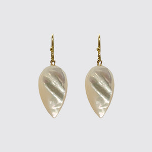 Almond Shape Mother of Pearl Dangle Earring