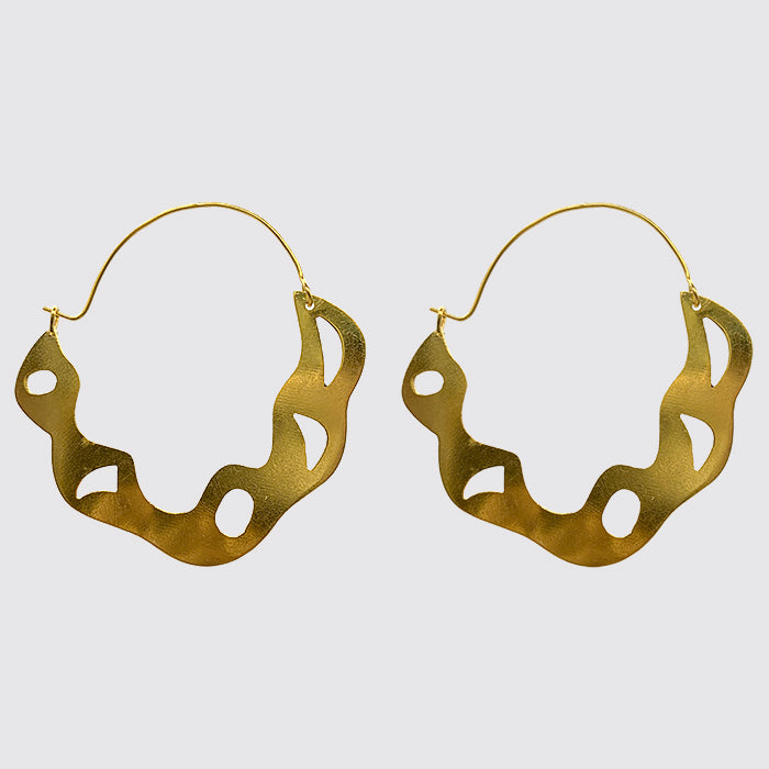 Cut-Out Hoop Earrings