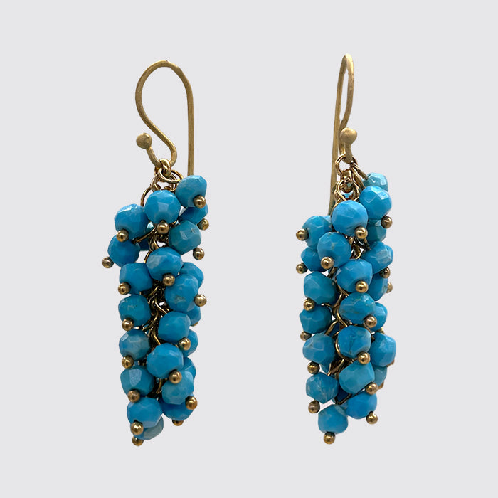 Turquoise Cluster Earring