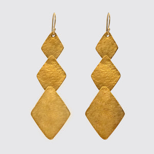 Triple Triangle Earring