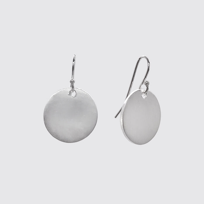 Sterling Silver Disc Earring