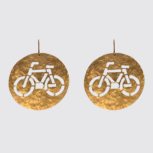 Cut out Bicycle Earrings