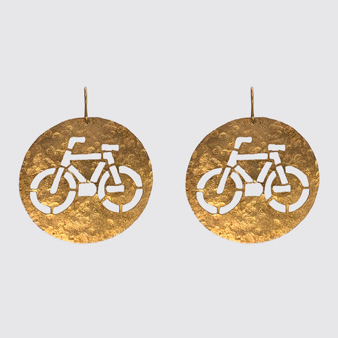 Cut out Bicycle Earrings