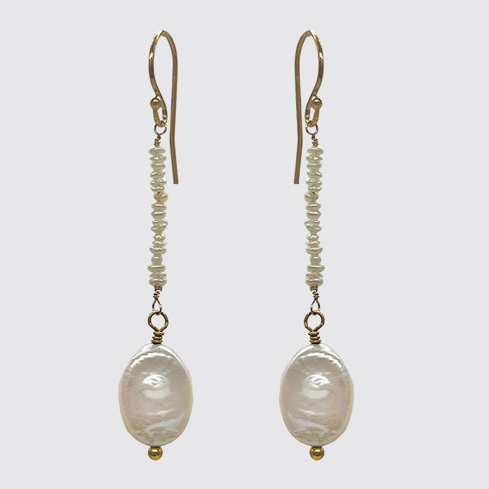 Freshwater & Seed Earrings