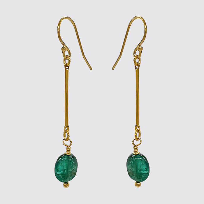 Apatite Accent Drop Earrings