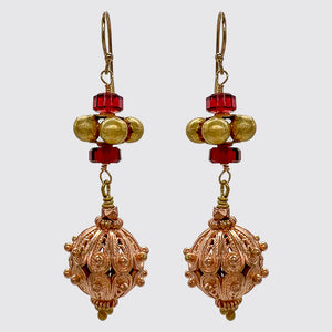 Vermeil Double Drop Earring