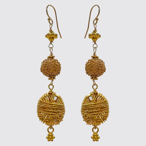 Gold Vermeil Accent Earrings