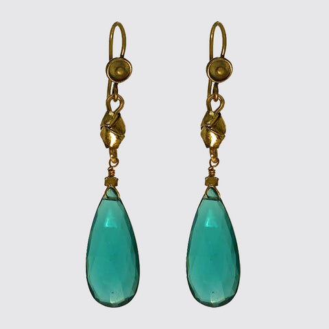 Emerald Green Glass Drop