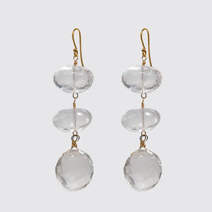 Rock Crystal Triple Drops