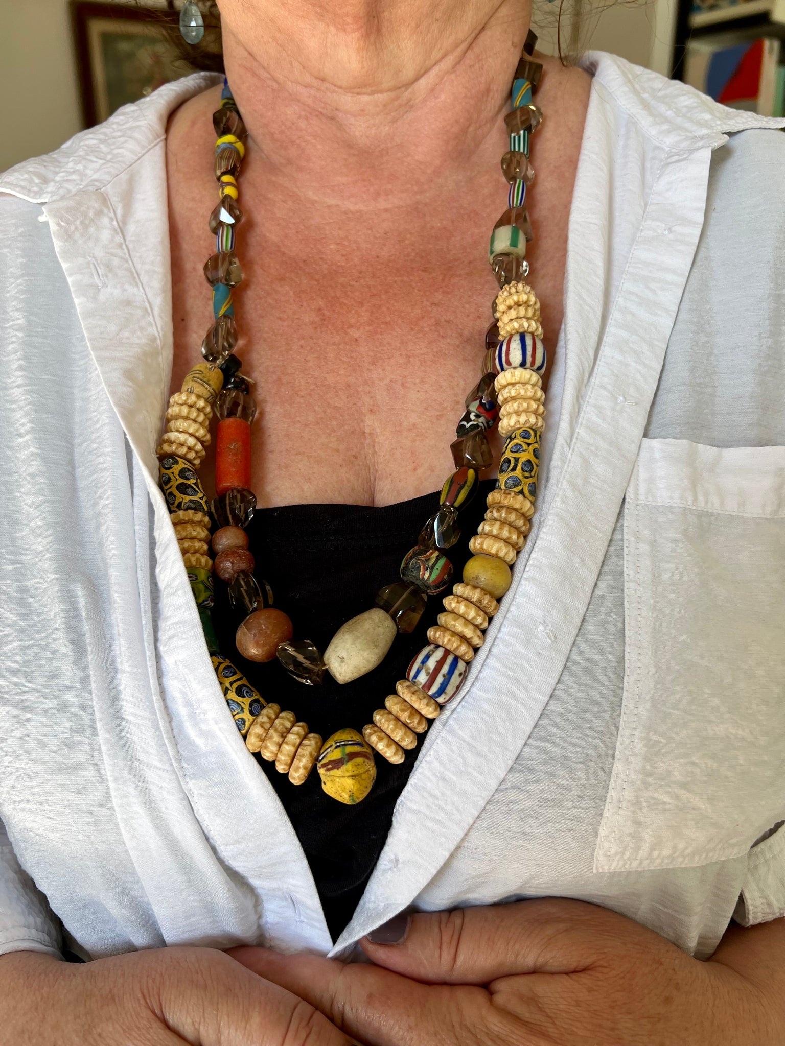Funky African Bead Necklace