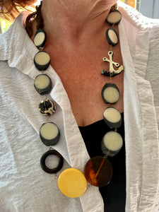 One-of-a-kind Vintage African Bead Necklace