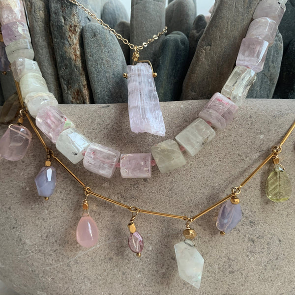 Kunzite Pendant Necklaces