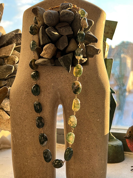 Tree Agate Chunky Rosary