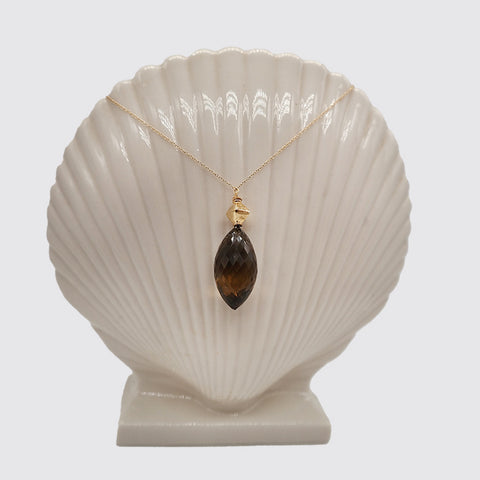 Faceted Smoky Topaz Pendant