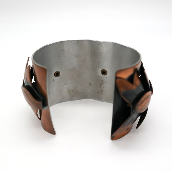 Vintage Mid-Century Copper Leaf Bracelet by Rebajes