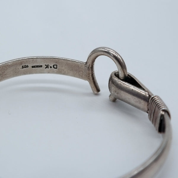Vintage Sterling Silver  DK Horseshoe Bracelet