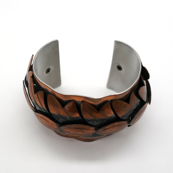 Vintage Mid-Century Copper Leaf Bracelet by Rebajes
