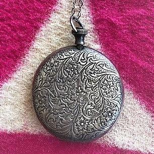 Vintage Engraved Locket on chain