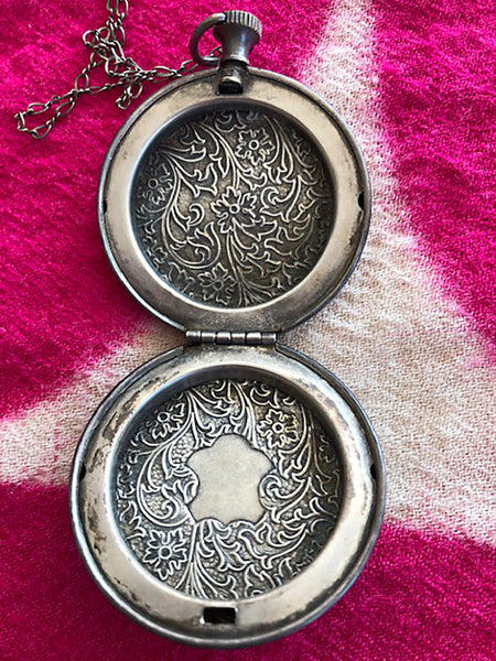Vintage Engraved Locket on chain